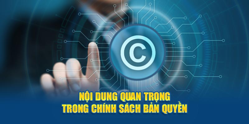 Nội dung cơ bản trong chính sách về bản quyền